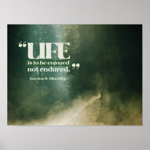 Het leven is om te genieten poster