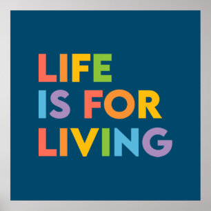 Het leven is om te leven poster