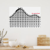 Het leven is op en neer Poster (Keuken)