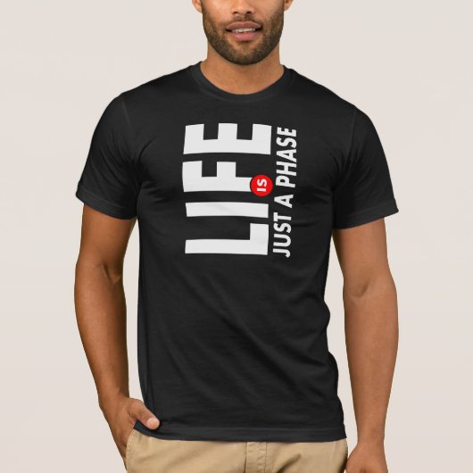 Het leven is overschatten (Donker) T-shirt (Voorkant)