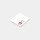 Het leven is plakkerig zoet met vonken van donuts post-it® notes (Schuin)