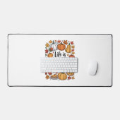 Het leven is pompoen-Herfst Bureaumat (Keyboard & Muis)