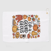 Het leven is pompoen-Herfst Golfhanddoek (Horizontaal)