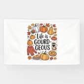 Het leven is pompoen-Herfst Spandoek (Horizontaal)