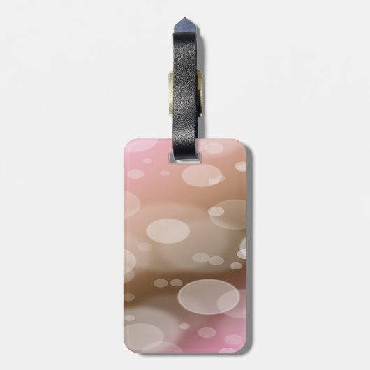 Het leven is prachtig, borstkankeroverlevende bagagelabel (Achterkant verticaal)