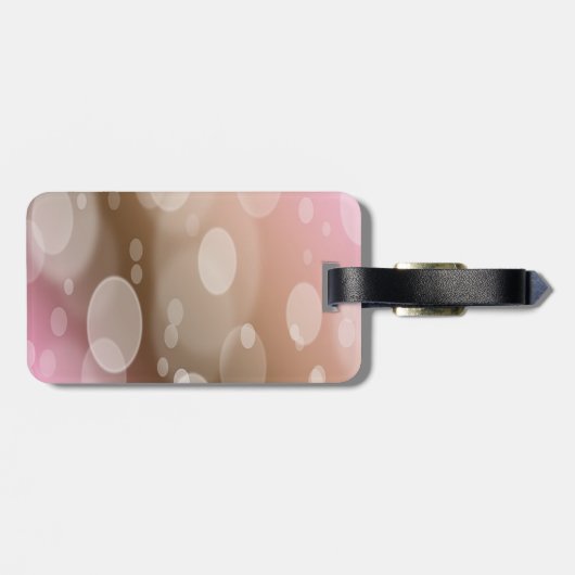 Het leven is prachtig, borstkankeroverlevende bagagelabel (Achterkant horizontaal)