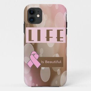 Het leven is prachtig, borstkankeroverlevende Case-Mate iPhone case