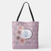 Het leven is prachtig Floral Heart Pattern-Tas Tote Bag (Achterkant)