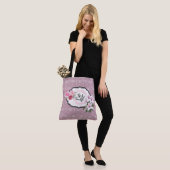 Het leven is prachtig Floral Heart Pattern-Tas Tote Bag (Op model)