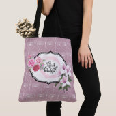 Het leven is prachtig Floral Heart Pattern-Tas Tote Bag (Dichtbij)