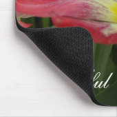 Het leven is prachtig Floral Mousepad Muismat (Hoek)