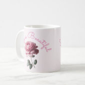 Het leven is prachtig koffiemok (Voorkant links)