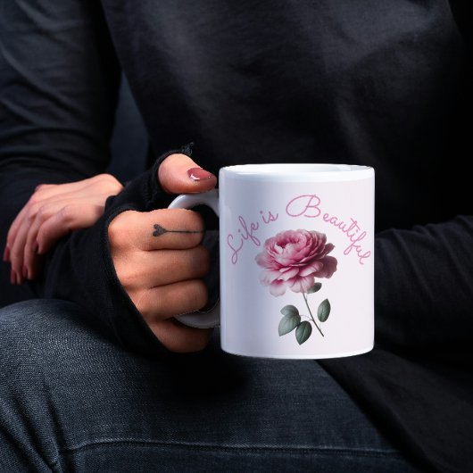 Het leven is prachtig koffiemok