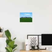"Het leven is prachtig"  landschap Poster (Thuiskantoor)