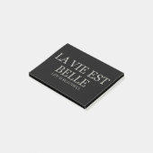 Het leven is prachtig - licht post-it® notes (Schuin)