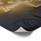 Het leven is prachtig Neon Lights Poster (Hoek)