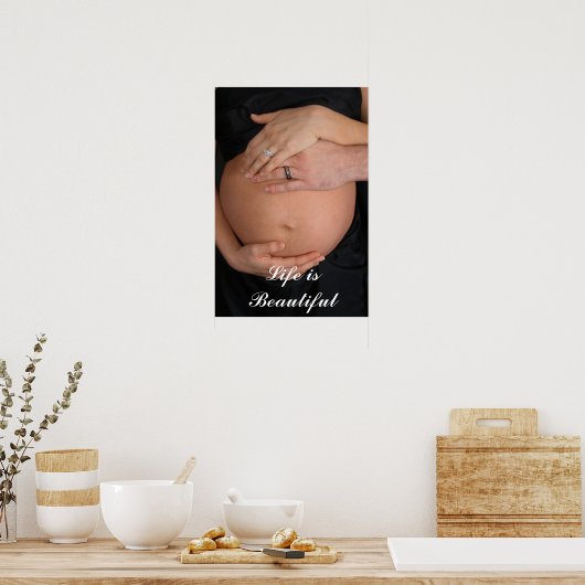 Het leven is prachtig poster (Keuken)