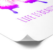 "Het leven is prachtig" Poster (Hoek)