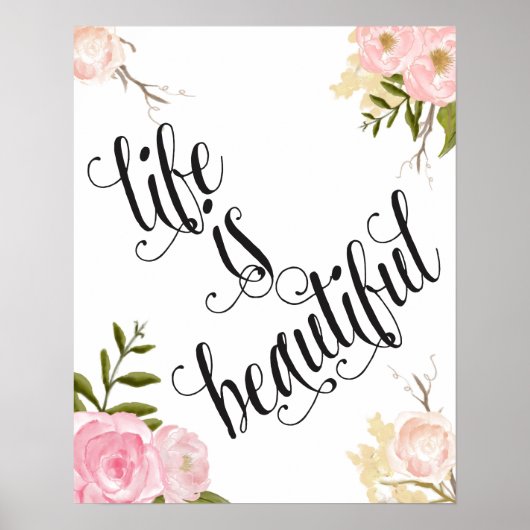 Het leven is prachtig poster (Voorkant)