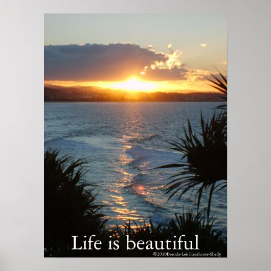 Het leven is prachtig, poster. poster (Voorkant)