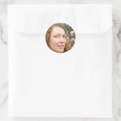 Het leven is prachtig ronde sticker (Tas)