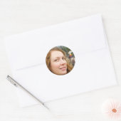 Het leven is prachtig ronde sticker (Envelop)