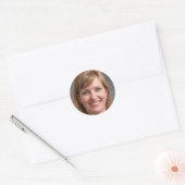 Het leven is prachtig ronde sticker (Envelop)