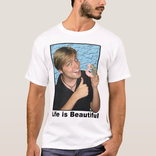 Het leven is prachtig t-shirt (Voorkant)