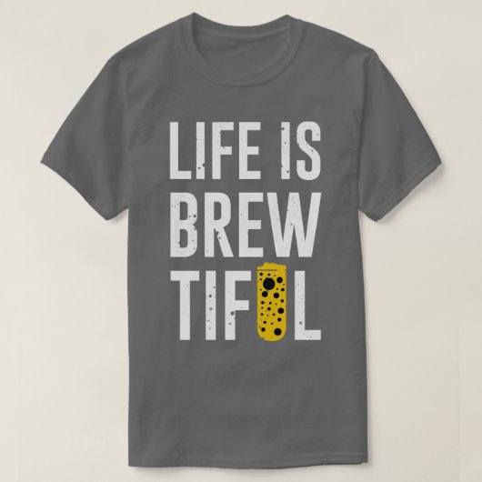 Het leven is prachtig t-shirt (Design voorkant)