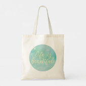 Het leven is prachtig tote bag (Achterkant)