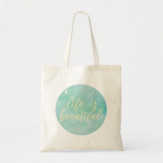 Het leven is prachtig tote bag (Voorkant)