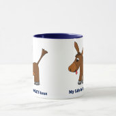 Het leven is ridiculair (roodbaars tot roodhartig) mok (Midden)