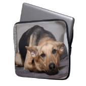 Het leven is Ruff Laptop Hoesje Sleeve (Voorkant Links)