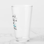 Het leven is Short Funny Gezegde Quote Novelty Glas (Links)
