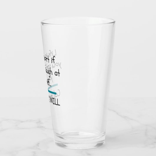 Het leven is Short Funny Gezegde Quote Novelty Glas (Links)