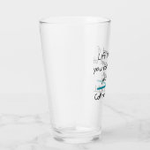 Het leven is Short Funny Gezegde Quote Novelty Glas (Rechts)