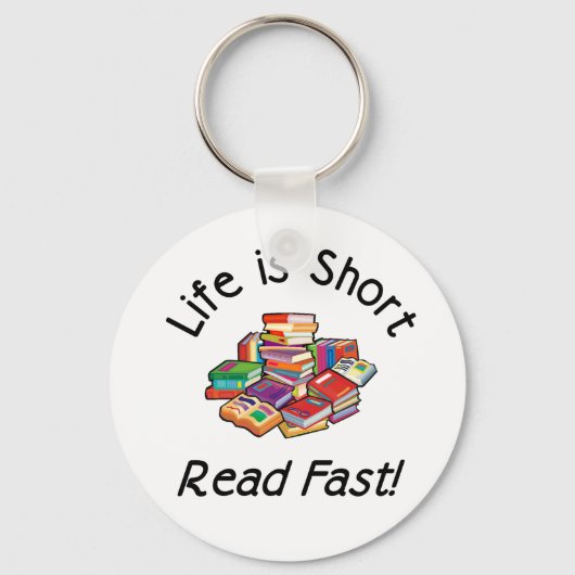 Het leven is Short Keyring Sleutelhanger (Voorkant)