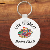 Het leven is Short Keyring Sleutelhanger (Voorkant)