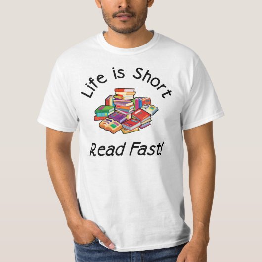 Het leven is Short Value T, grootte S-4X T-shirt (Voorkant)