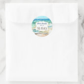 Het leven is simpelweg beter in de slager ronde sticker (Tas)