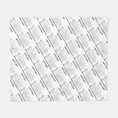 Het leven is slechts een bundel waarschijnlijkheid fleece deken (Voorkant (Horizontaal))