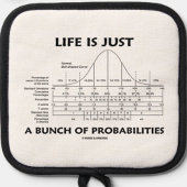 Het leven is slechts een bundel waarschijnlijkheid ovenwant & pannenlap set