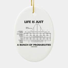 Het leven is slechts een hoop waarschijnlijkheid ( keramisch ornament