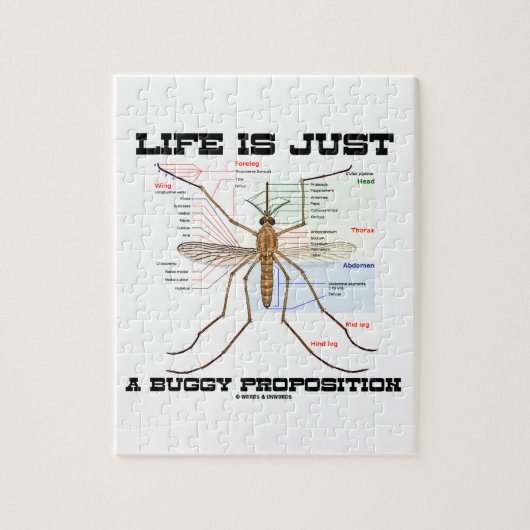 Het leven is slechts een ondoorzichtig voorstel (H Legpuzzel (Verticaal)