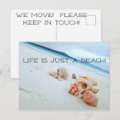 Het leven is slechts een strand briefkaart (Voorkant / Achterkant)