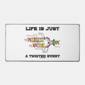 Het leven is slechts een Twisted Event DNA Replica Bureaumat (Voorkant)