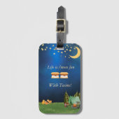 Het leven is S'more Fun met Twins Bagagelabel (Voorkant (verticaal))