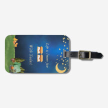 Het leven is S'more Fun met Twins Bagagelabel