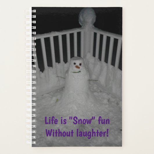 Het leven is "Sneeuw" Leuk zonder Lachen - Planner (Voorkant)
