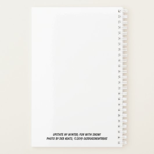 Het leven is "Sneeuw" Leuk zonder Lachen - Planner (Achterkant)